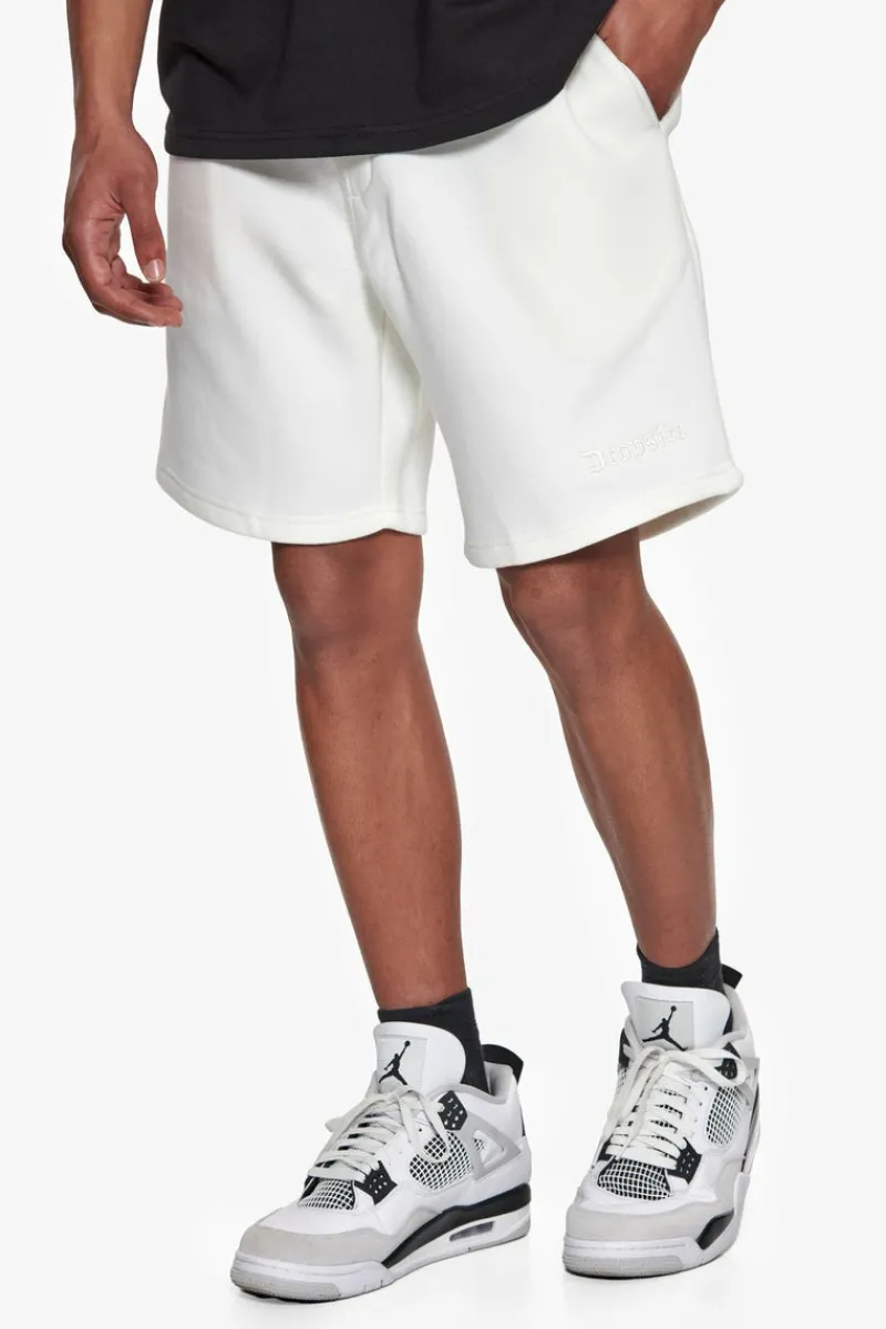 Shorts<Dropsize Heavy Embo Sweatshorts Cream White
