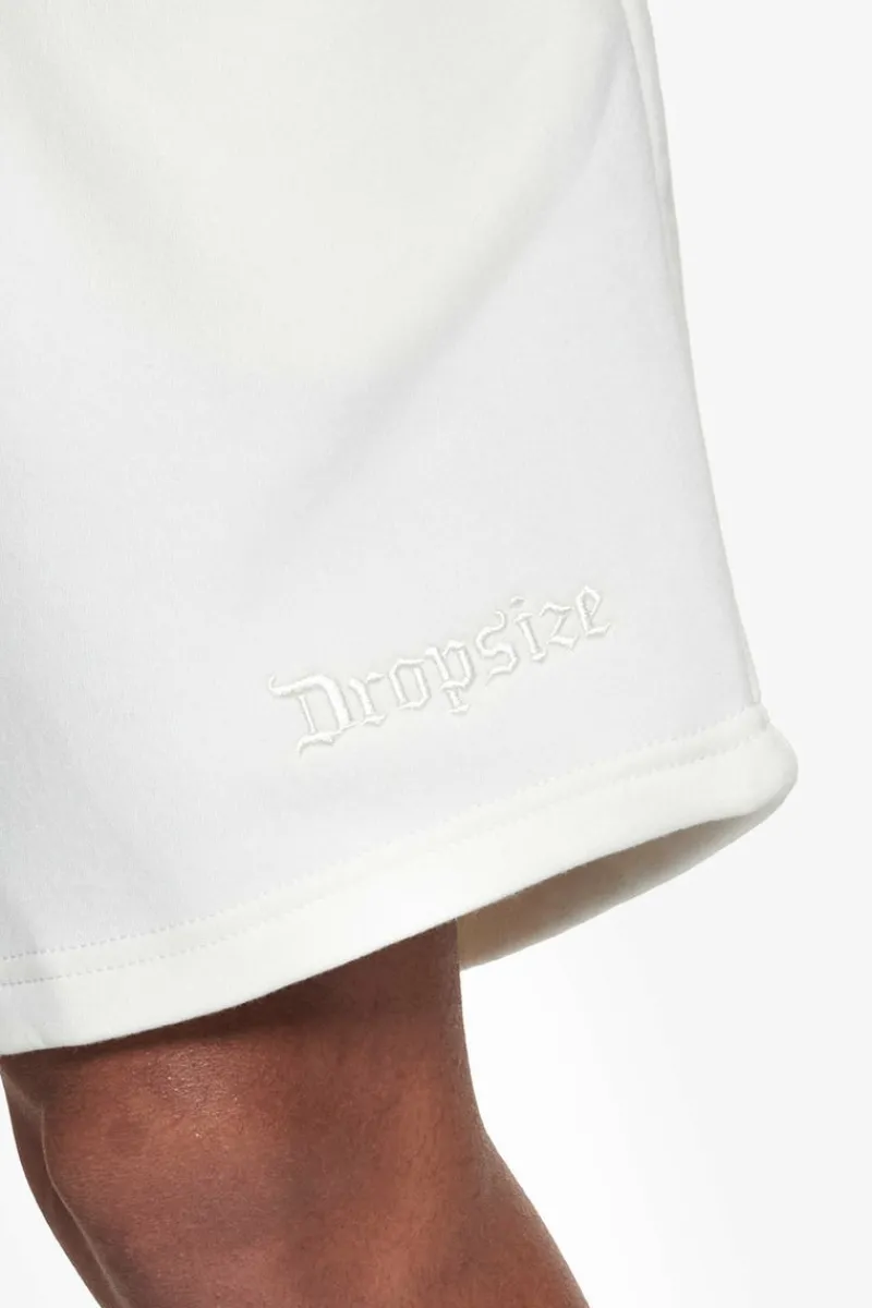 Shorts<Dropsize Heavy Embo Sweatshorts Cream White