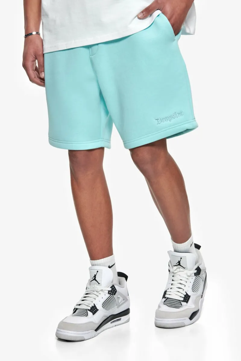 Shorts<Dropsize Heavy Embo Sweatshorts Turquoise