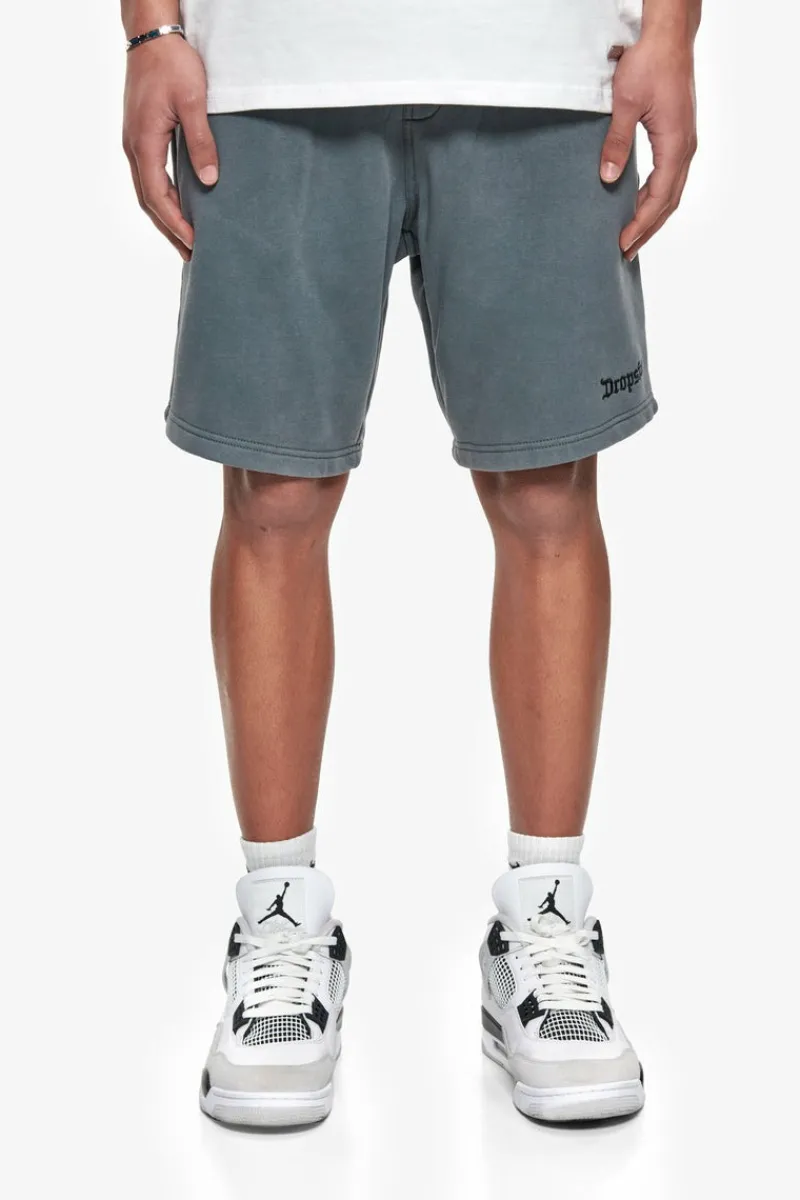 Shorts<Dropsize Heavy Embo Sweatshorts Washed Grey