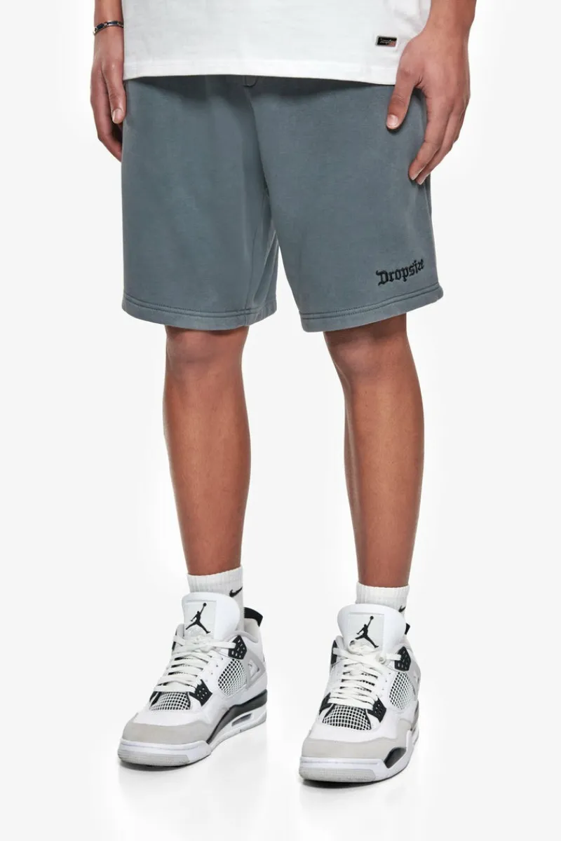 Shorts<Dropsize Heavy Embo Sweatshorts Washed Grey