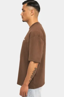 T-Shirt<Dropsize Heavy Embo T-Shirt Brown