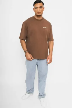 T-Shirt<Dropsize Heavy Embo T-Shirt Brown