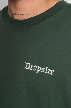 T-Shirt<Dropsize Heavy Embo T-Shirt Dark Green