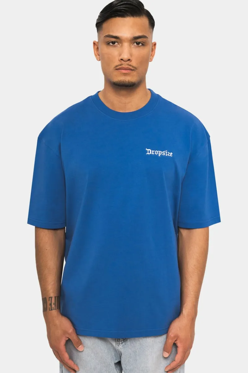 T-Shirt<Dropsize Heavy Embo T-Shirt Tint Blue