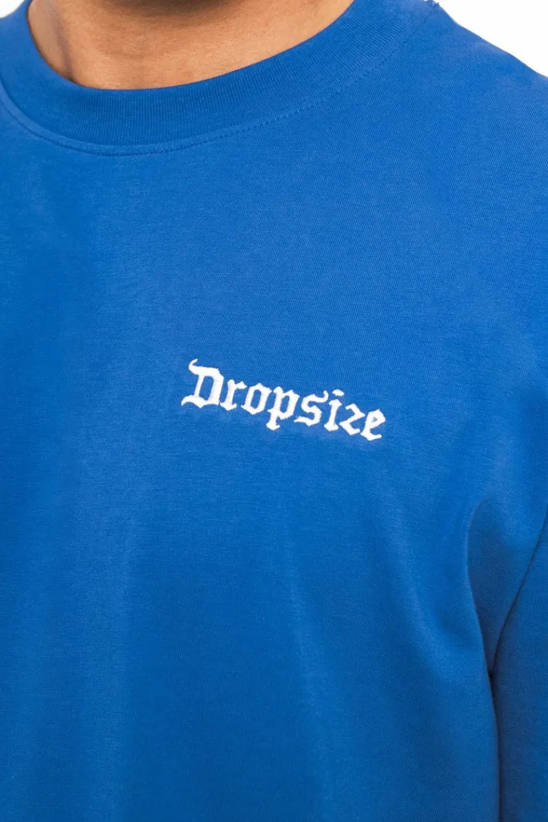 T-Shirt<Dropsize Heavy Embo T-Shirt Tint Blue