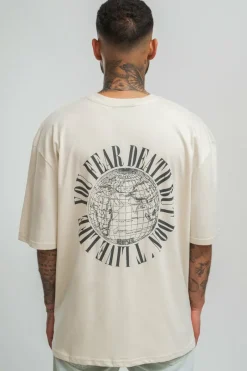 T-Shirt<Dropsize Heavy Fear Death T-Shirt Coconut Milk