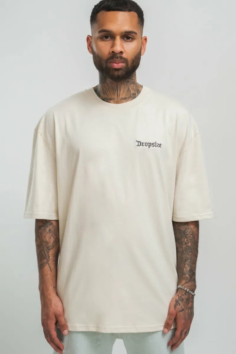 T-Shirt<Dropsize Heavy Fear Death T-Shirt Coconut Milk
