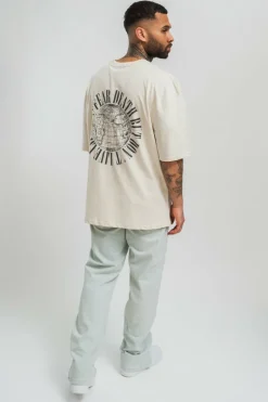 T-Shirt<Dropsize Heavy Fear Death T-Shirt Coconut Milk