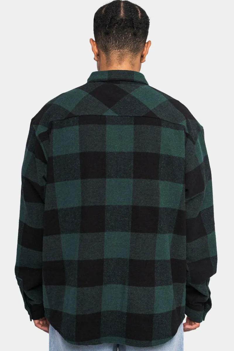 Jacken<Dropsize Heavy Flannel Jacket Black Green