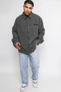 Jacken<Dropsize Heavy Flannel Jacket Grey