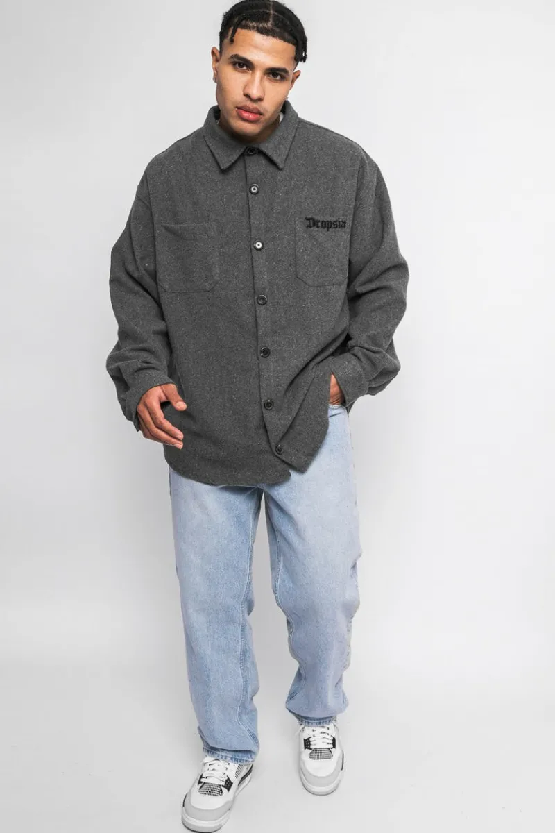 Jacken<Dropsize Heavy Flannel Jacket Grey