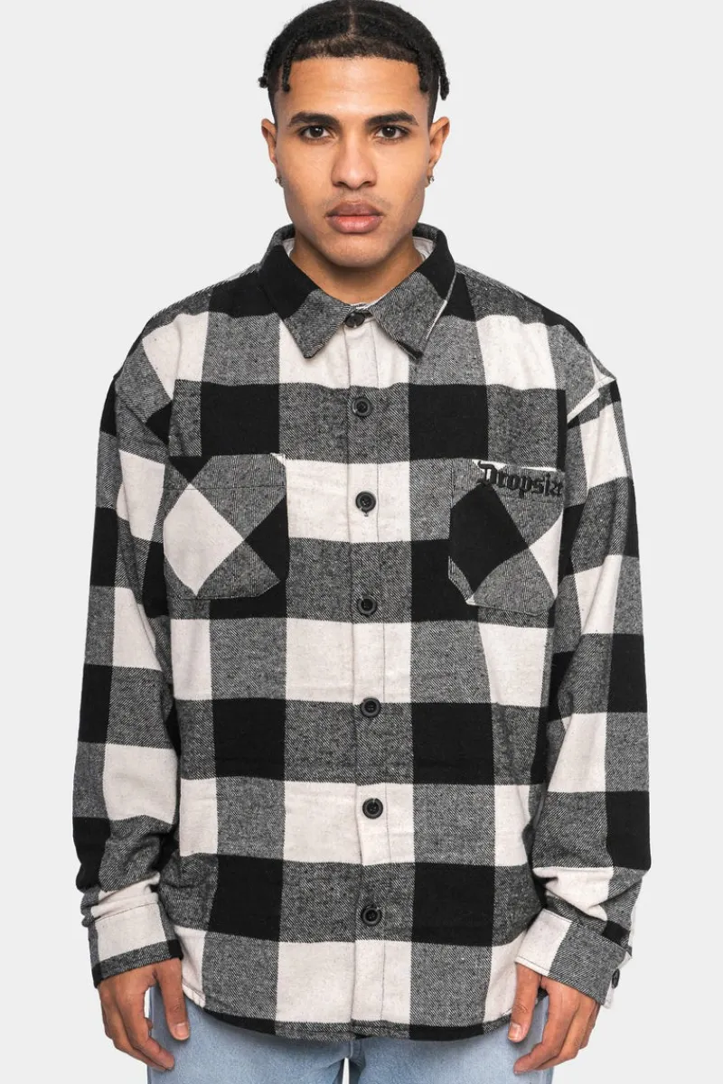 Jacken<Dropsize Heavy Flannel Jacket White Black
