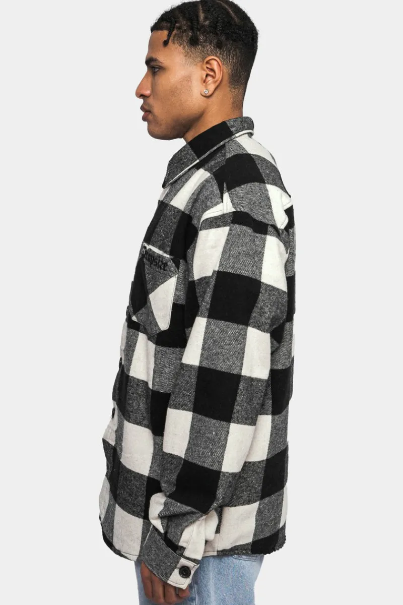 Jacken<Dropsize Heavy Flannel Jacket White Black