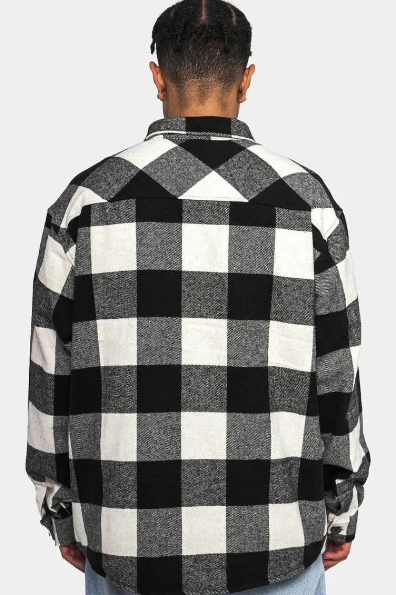 Jacken<Dropsize Heavy Flannel Jacket White Black