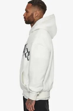 Hoodie<Dropsize Heavy Frontlogo Hoodie Cream / Grey