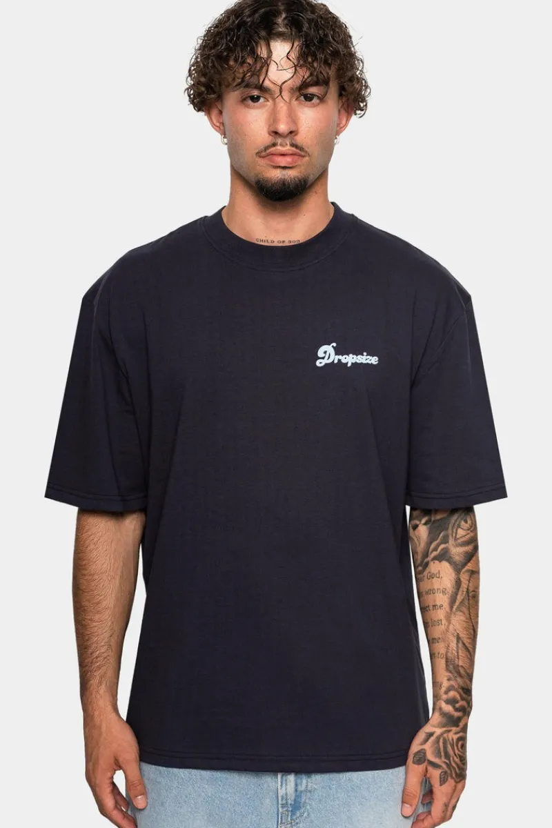 T-Shirt<Dropsize Heavy Grow Rich T-Shirt Navy