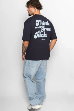 T-Shirt<Dropsize Heavy Grow Rich T-Shirt Navy