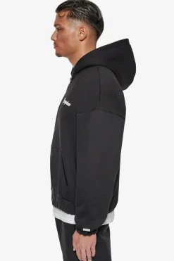 Zipper<Dropsize Heavy Grow Rich Zip Hoodie Black