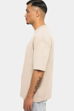 T-Shirt<Dropsize Heavy Hd Front Logo T-Shirt Stone