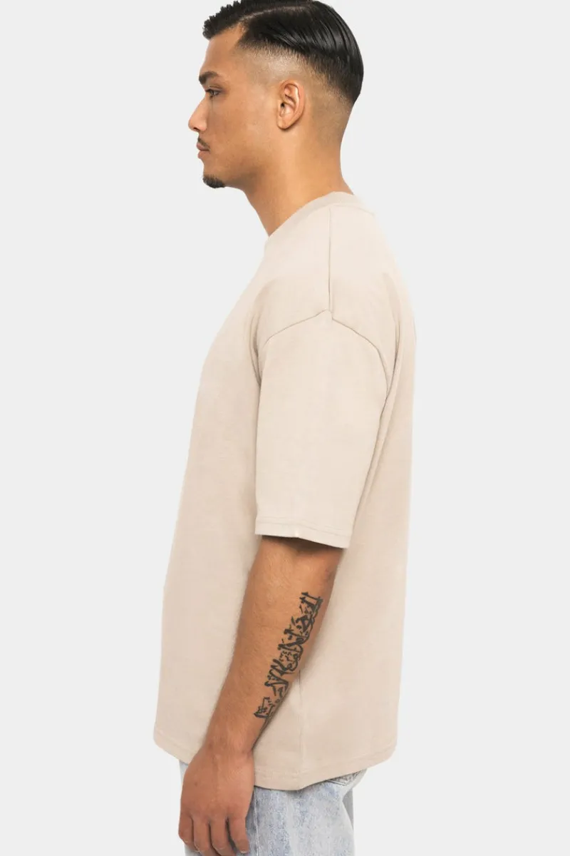 T-Shirt<Dropsize Heavy Hd Front Logo T-Shirt Stone