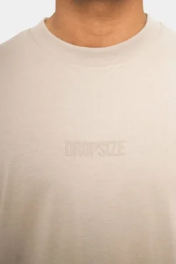 T-Shirt<Dropsize Heavy Hd Front Logo T-Shirt Stone