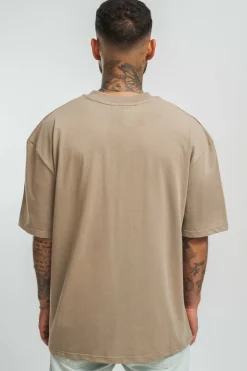 T-Shirt<Dropsize Heavy Hd Front Logo T-Shirt Weathered Teak