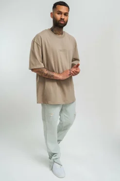 T-Shirt<Dropsize Heavy Hd Front Logo T-Shirt Weathered Teak