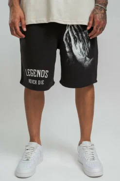 Shorts<Dropsize Heavy Legends Sweat Short Washed Black