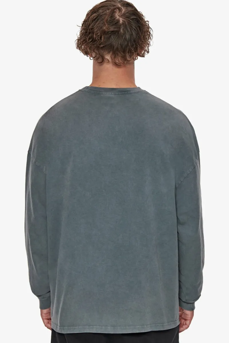 Sweater<Dropsize Heavy Longsleeve Washed Grey