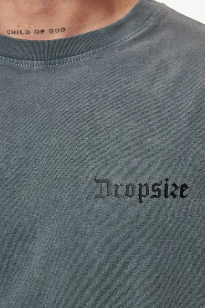 Sweater<Dropsize Heavy Longsleeve Washed Grey
