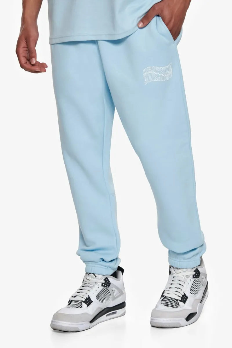 Jogging<Dropsize Heavy Mirrored Logo Jogger Baby Blue