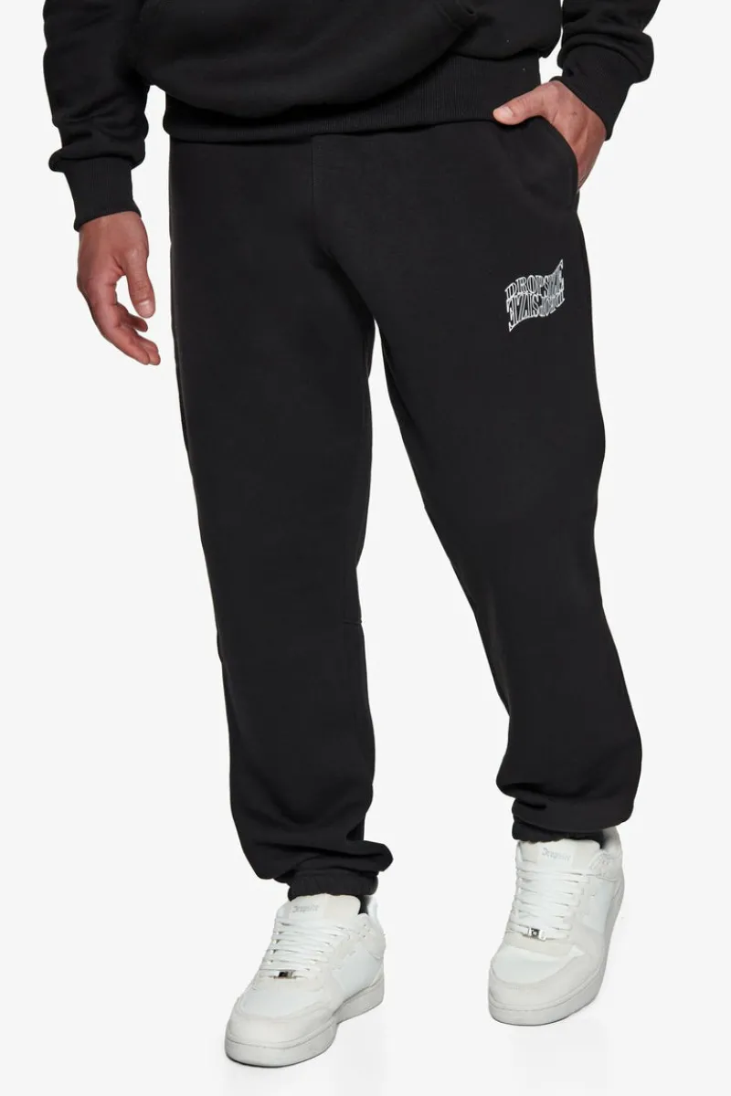 Jogging<Dropsize Heavy Mirrored Logo Jogger Black