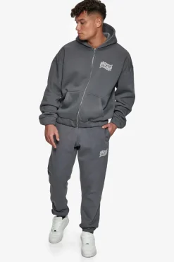 Jogging<Dropsize Heavy Mirrored Logo Jogger Grey