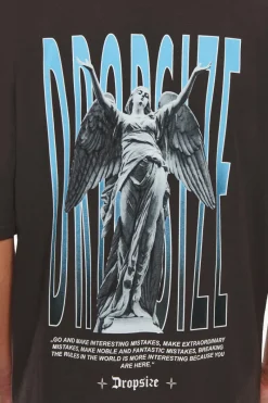 T-Shirt<Dropsize Heavy Mistakes T-Shirt Washed Black