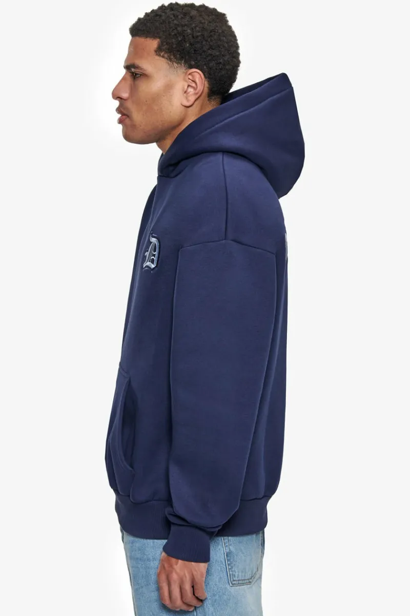 Hoodie<Dropsize Heavy Oversize Backlogo Hoodie Black Iris / Baby Blue