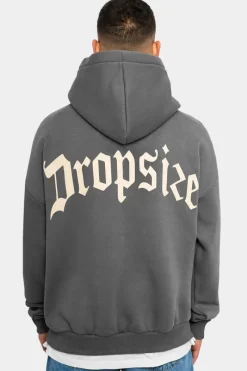 Hoodie<Dropsize Heavy Oversize Backprint Hoodie Grey