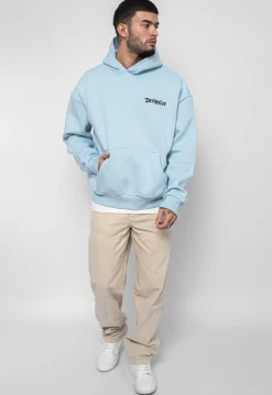 Hoodie<Dropsize Heavy Oversize Backprint Hoodie Baby Blue