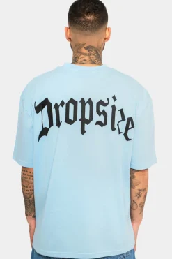 T-Shirt<Dropsize Heavy Oversize Backprint T-Shirt Baby Blue