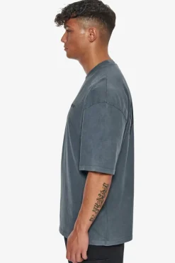 T-Shirt<Dropsize Heavy Oversize Backprint T-Shirt Washed Grey