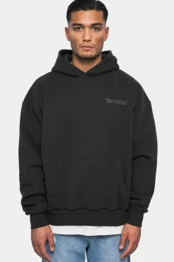 Hoodie<Dropsize Heavy Oversize ''Broken Dreams'' Hoodie Washed Black