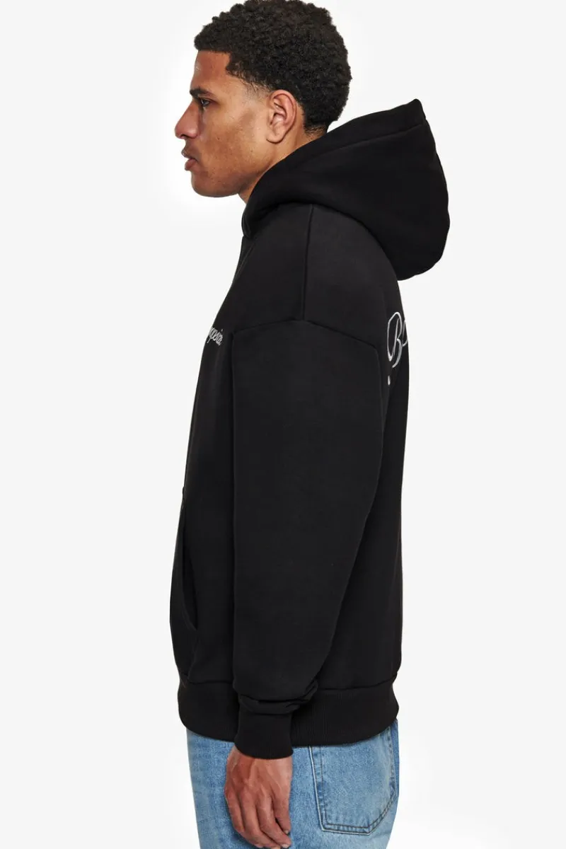 Hoodie<Dropsize Heavy Oversize Broken Dreams Backprint Hoodie Black