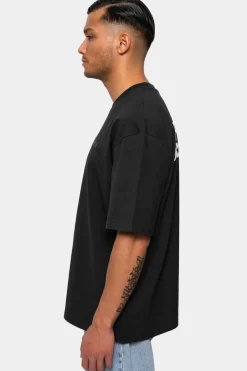 T-Shirt<Dropsize Heavy Oversize ''Broken Dreams'' T-Shirt Washed Black