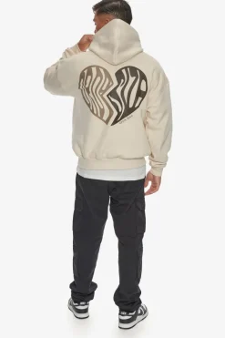 Hoodie<Dropsize Heavy Oversize Broken Heart Hoodie Coconut Milk