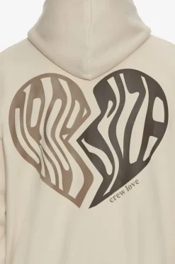 Hoodie<Dropsize Heavy Oversize Broken Heart Hoodie Coconut Milk
