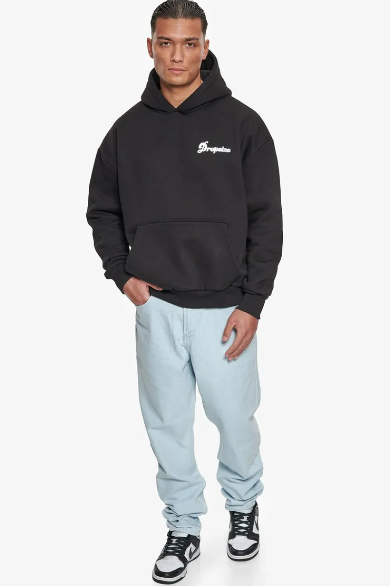 Hoodie<Dropsize Heavy Oversize Bubble Logo Hoodie Black