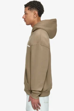 Hoodie<Dropsize Heavy Oversize Bubble Logo Hoodie Silver Mink