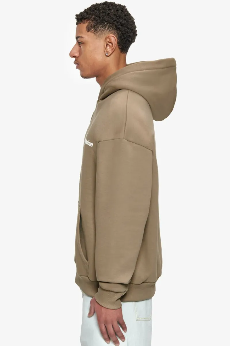 Hoodie<Dropsize Heavy Oversize Bubble Logo Hoodie Silver Mink