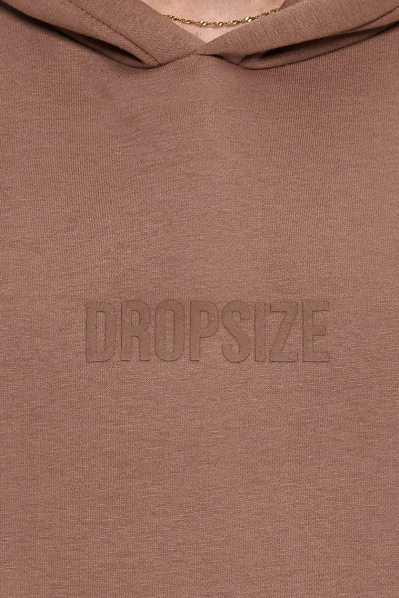 Hoodie<Dropsize Heavy Oversize Center Hd Hoodie Brown