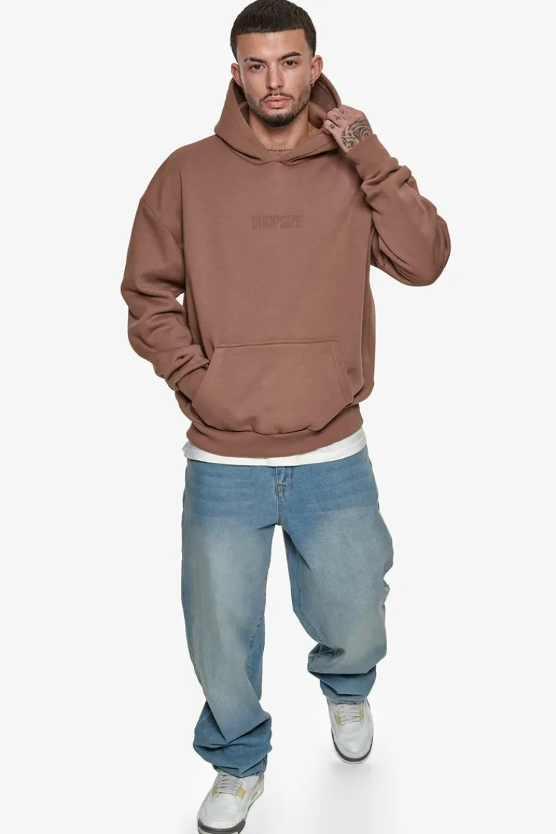 Hoodie<Dropsize Heavy Oversize Center Hd Hoodie Brown